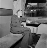 Resande i 2 klass kupe.