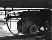 Generator för elektrisk belysning i personvagn. Remdrift.