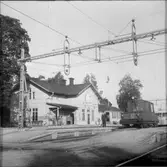 Orrskog station. Untraverkens lokomotor.