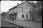 Ramsjö station. Station anlagd 1880. Elektrisk drift 1936-04-02.