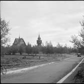 Kiruna. Kyrkan och klockstapeln.