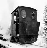 Ånglok vid dubbelspårsbygget mellan Finnerödja-Laxå.