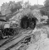 Tunnelbygge vid Hagalund.
