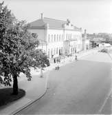 Lunds stationshus fotograferat från gatusidan. Byggt 1856-1857 och ombyggt 1924.