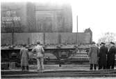 Transport av cementugn Kalmar - Degerhamn. Fotograferat av Stationsskrivare Nelson, Kalmar Central