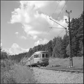 El-rälsbuss, Statens Järnvägar, SJ X16 / X17 vid Getå.