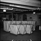 Fällbox för konfektionsvaror.