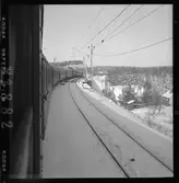 Persontåg  på linjen Södertälje - Östertälje.