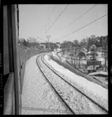 Persontåg  på linjen Södertälje - Östertälje.