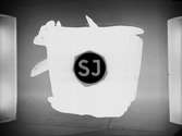 SJ-emblem med texten SJ.