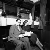 Resande i SJ A014. Statister.