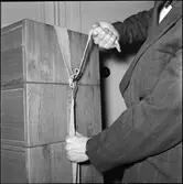 Instruktion för emballering med sadelgjord.