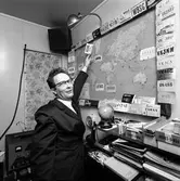 Radioamatör Erik O. Mångs, stins i Piteå.