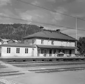 Järvsö station. Första järnvägen öppnades 1879 mellan Bollnäs och Järvsö.
