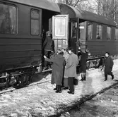 Utflyktståg med skolungdom.
Karlskrona - Malmö.