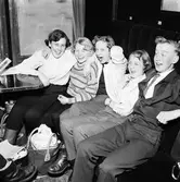 Utflyktståg med skolungdom.
Karlskrona - Malmö.