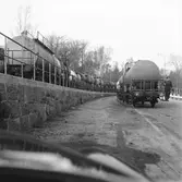 Göteborg. Växling i oljehamnen.
