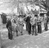 Modelljärnväg inviges på Skansen.
Generaldirektör Erik Upmark
