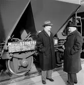 Statens Järnvägar, SJ Mar 106754. Visning av provmodeller, Mar-och- Q12-vagnar