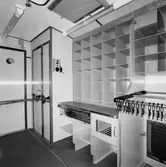 SJ, UDF015 postvagn till rälsbuss, interiörer