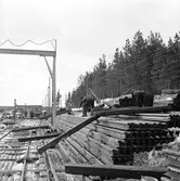 Järnvägsbygge, Morjärv - Kalix, spårbyggnadsplats