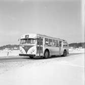 Statens Järnvägar, SJ buss 2722. Vägbuss, Scania Vabis, typ Capitol.