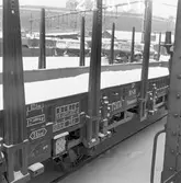 DSB, Danske statsbaner, godsvagn T7818, detalj konstruktion och märkning