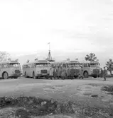Första eltåget linjen Härnösand - Sollefteå - Långsele. Busstur till Vårdkasberget.