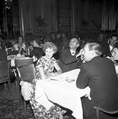 Järnvägsläkarekongressens middag 1958, matsalen Grand hotell.