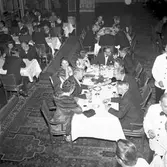 Järnvägsläkarekongressens middag 1958, matsalen Grand hotell.