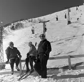Åre fjäll- och linbana. Skidåkare