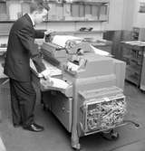 IBM bokföringsmaskin, en del av Statens Järnvägars, SJ, datorsystem från IBM