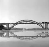 Statens Järnvägar, SJ godståg på bron.