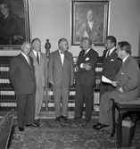 Statens Järnvägar, SJ resebyråföreståndare och kontaktmän i utlandet i Plenisalen