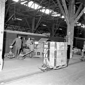 Omlastningsmagasin, sortering av ankommande gods