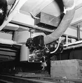 Statens Järnvägar, SJ YB05p, stag i boggie, värmepanna Autocalor
Foto: Maskinbyrån