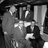 Statens Järnvägar, SJ AB02. Premiärresa i de nya personvagnarna. Generaldirektör, Gd, Överingenjör, Öiö, Maskinbyråchef, Mbr m.fl