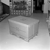 Lastpall och engångsemballage.