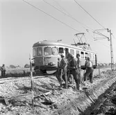 Bangårdsombyggnad. SJ YB0a7 977