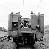 Filminspelning, Göteborg-Stockholm, 11-13 juli. Specialvagn av tyskt ursprung