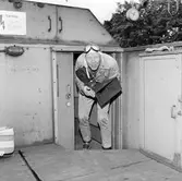 Filminspelning, Göteborg-Stockholm, 11-13 juli. Specialvagn av tyskt ursprung