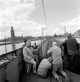 Filminspelning, Göteborg-Stockholm, 11-13 juli. Specialvagn av tyskt ursprung