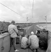 Filminspelning, Göteborg-Stockholm, 11-13 juli. Specialvagn av tyskt ursprung