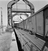 M/S Trelleborg, vagnväxling ombord. DB Glmhs50 204027