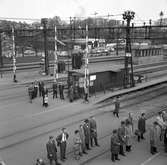 Borås Centralstation. Elektrifiering av sträckan Borås-Alvesta.