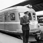 Tågklarerare Stockholm Central.  Statens Järnvägar SJ Y0a2B 130.