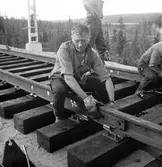 Spårläggning i Svappavaara