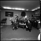 Konferens om tidtabell, deltagare besöker familjen C-E. Hagström