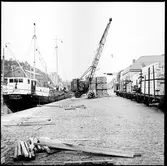 Distriktsreportage Växjö. Lastning i Karlshamns hamn. Fortuna von Hamburg