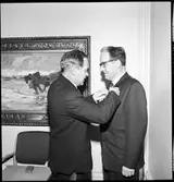 Medaljtutdelning Aa. Från vänster: Mats Högberg, C-G Kallerhed